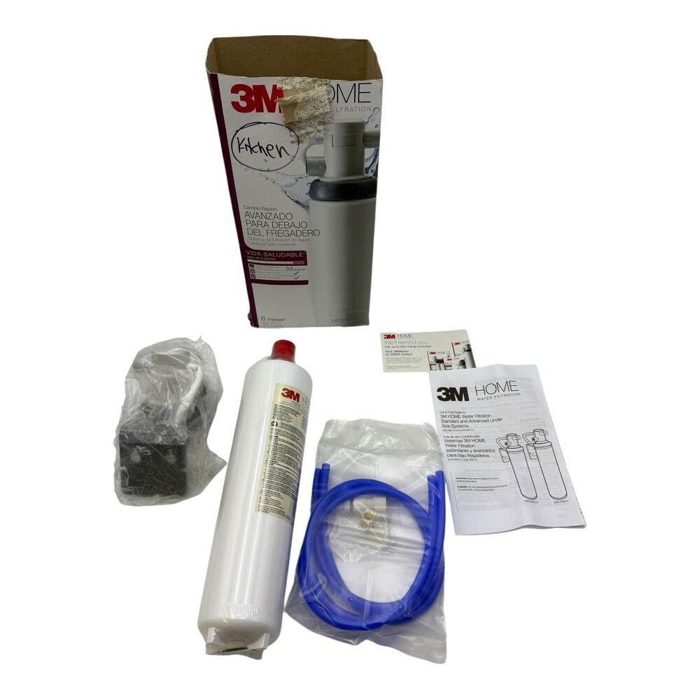 3M Advanced Under Sink Water Filter New In Open Box Model 3US-PS01H 6 mo Filter